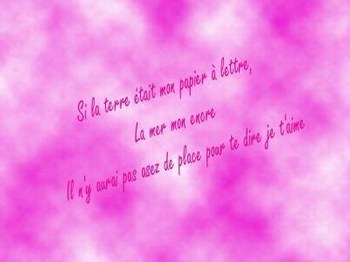 pour mon amoureu